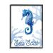 Stupell Industries Sea Soul Sentiment Tranquil Blue Seahorse Ocean Coral Wood in Brown | 30 H x 24 W x 1.5 D in | Wayfair ai-857_fr_24x30