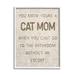 Stupell Industries Cat Mom Bathroom Without Escort Funny Phrase Rustic Wood in Brown | 20 H x 16 W x 1.5 D in | Wayfair ai-819_wfr_16x20