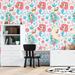 Zoomie Kids Berwyck 126" L x 24" W Peel & Stick Wallpaper Roll Vinyl, Latex in Pink/White | 24 W in | Wayfair D3752BC7F05C49689B6BF680E03C9E3F