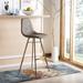 Everly Quinn Nazzaro Bar & Counter Stool Metal in Brown | 29 H x 25 W x 25 D in | Wayfair C9AABD6753B94AFDB59CE0651FE23744