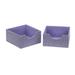 Rebrilliant Malise 3" H x 6" W x 6" D Drawer Organizer Set, Linen in Indigo | 3 H x 6 W x 6 D in | Wayfair 42E13858E77D4ED1B585978D50C5D3CA