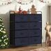 17 Stories Ergica 8 Drawer 38.6" W Tall Black Dresser Wood in Blue/Brown | 41.73 H x 38.66 W x 11.5 D in | Wayfair 515C4F3D18D148F8AF16BA3DEF9DA765