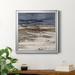 Orren Ellis Grey Horizon-Premium Framed Print - Ready To Hang Paper, Solid Wood in Black/Blue/Green | 22.5 H x 22.5 W x 1.5 D in | Wayfair