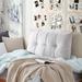 DormCo Rainha - Plush Tufted College Backrest Pillow Polyester/Polyfill/Microfiber in Gray | 23.6 H x 40.15 W x 7.85 D in | Wayfair M1M-RT-PLSH-LG