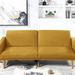 Corrigan Studio® Living Room Modern 1Pc Convertible Sofa Couch Mustard Color Linen Cushion Sofa | 32 H x 34 W x 80 D in | Wayfair