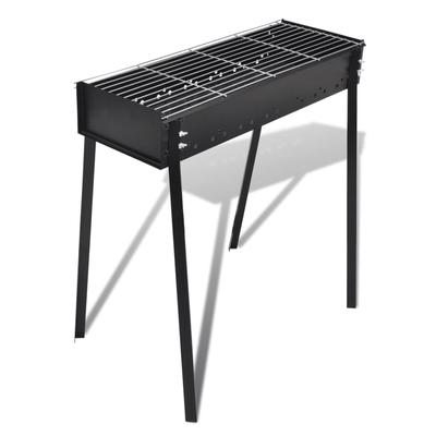 vidaXL BBQ Stand Charcoal Barbecue Square 30" x 11" - 29.5" x 18.5" x 30"