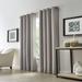 Wide Width Thermalogic Antique Satin Indoor Single Grommet Curtain Panel by Commonwealth Home Fashions in Silver Pearl (Size 52" W 95" L)