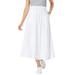 Plus Size Women's 7-Day Knit A-Line Skirt by Woman Within in White (Size 6X)