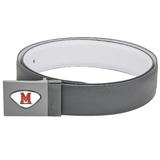 Gray Maryland Terrapins Reversible Leather Belt