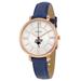 Women's Fossil Navy Clark Atlanta University Panthers Jacqueline Leather Watch