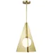Visual Comfort Modern Orbel Pyramid Pendant Light - 700TDOBLPGNB
