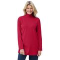 Plus Size Women's Perfect Mockneck Tunic by Woman Within in Classic Red (Size 4X)