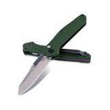 Benchmade Osborne Automatic Folding Knife 3.4 in Reverse Tanto Olive Handle Green 9400