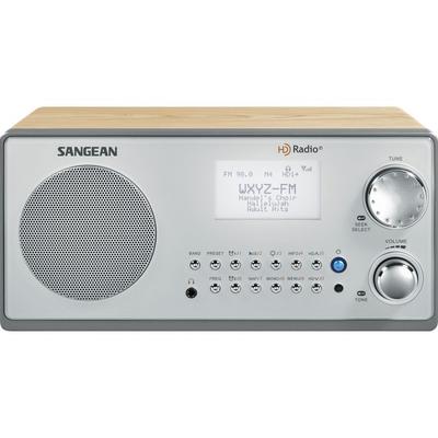Sangean AM/FM HD Wooden Cabinet Radio Walnut Med H...