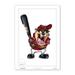 Tasmanian Devil Los Angeles Angels 14'' x 20'' Looney Tunes Fine Art Print