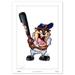 Tasmanian Devil New York Yankees 14'' x 20'' Looney Tunes Fine Art Print