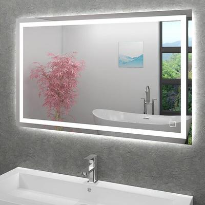 Acquavapore - Badspiegel, Badezimmer Spiegel, Leuchtspiegel mit Spiegelheizung 120x70cm LSP02 mit