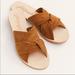 Free People Shoes | Free People Rio Vista Slide Sandals Tan Brown Size 40 (10) | Color: Cream/Tan | Size: 10