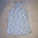 Lululemon Athletica Tops | Lululemon Tank Top Racerback Grey White Heathered Size 8 Medium | Color: Gray/White | Size: 8