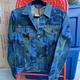 Levi's Jackets & Coats | Levis Premium Big E Camo Trucker Jean Jacket Denim Blue Green Mens Small Sm | Color: Blue/Green | Size: S