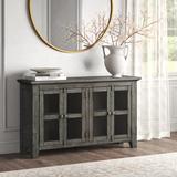 Kelly Clarkson Home Beth 54" Acacia Solid Wood Sideboard Wood in Gray | 32 H x 54 W x 15 D in | Wayfair 3CD3A71EB8EA4839BC61A4A7086CA01C