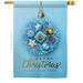 Ornament Collection Snowflake Ornament 2-Sided Polyester 40 x 28 in. House Flag in Blue | 40 H x 28 W in | Wayfair OC-WT-H-192699-IP-BO-D-US21-OC