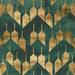 Everly Quinn Tile Tableau II by June Erica Vess - Wrapped Canvas Graphic Art Canvas, Wood in Green | 12 H x 12 W x 1.25 D in | Wayfair