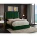 Mercer41 Aeliana Low Profile Platform Bed Upholstered/Velvet, Metal in Green | 61.5 H x 69 W x 86 D in | Wayfair 287150088D654AA1B246A18EA9E352F3