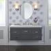 Latitude Run® 49" Wall-Mounted Single Bathroom Vanity Set Wood/Marble in Gray | 22.25 H x 48.5 W x 18.75 D in | Wayfair