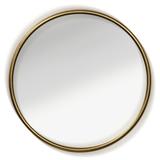 Ebern Designs Kadedria Large Accent Mirror 24.0 H x 24.0 W x 2.0 D in pink/yellowMetal in Gold | 24" x 24" | Wayfair