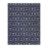 Blue/Navy 156 x 106.8 x 0.25 in Indoor/Outdoor Area Rug - Reyn Spooner Kona Coast Royal Honu Navy Blue Sea Turtle Flatweave Indoor/Outdoor Area Rug | Wayfair