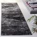Black/Gray 30 x 0.43 in Indoor Area Rug - 17 Stories Gicelle Abstract Silver/Black Area Rug | 30 W x 0.43 D in | Wayfair