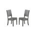 Red Barrel Studio®-Set Of 2 Cushioned Dining Chairs Wood/Upholstered in Gray | 40 H x 24 W x 19 D in | Wayfair 47DAC2B1104C4819A3FF4A587C76978E