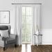 The Twillery Co.® Rossi 100% Cotton Solid Color Room Darkening Pinch Pleat Curtain Panels Metal in White | 144 H x 40 W in | Wayfair