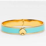 Kate Spade Jewelry | Kate Spade Heritage Spade Hinged Bracelet In Blue & Gold | Color: Blue/Gold | Size: Os