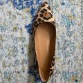 J. Crew Shoes | J.Crew Calf Hair Leopard Print Pointy Toed Flat | Color: Brown/Tan | Size: 8