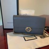 Gucci Bags | Authentic Gucci Cross Body Bag | Color: Gray/Silver | Size: Os