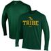 Men's Under Armour Green William & Mary Tribe Performance Long Sleeve T-Shirt