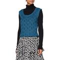 Joe Browns Women's Retro Knitted Vest Jumper Pullover Sweater, Teal, 10