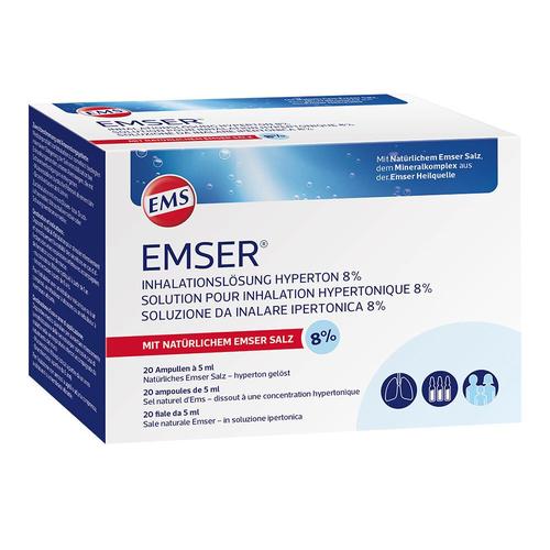 Emser Inhalationslösung hyperton 8% 20x5 ml Inhalationsampullen