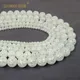 Perles rondes en cristal blanc naturel craquelé pour la fabrication de bijoux collier