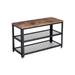 Shoe Bench, 3-Tier Shoe Rack, Storage Shelves with Seat, for Entryway, Living Room, Hallway, Accent Furniture, Weathered Sand