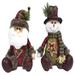 16 inch Patchwork Pals, Set of 2 - brown