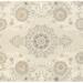 Style Haven Globeflower Medallions Handcrafted Undyed Wool Runner Rug