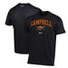Men's Under Armour Black Campbell Fighting Camels Arch Over Performance T-Shirt