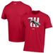 Men's Under Armour Red Wittenberg University Tigers Primary Performance T-Shirt