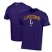 Men's Under Armour Purple Lipscomb Bisons Arch Over Performance T-Shirt