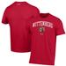 Men's Under Armour Red Wittenberg University Tigers Arch Over Performance T-Shirt