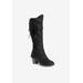 Women's Lacy Leo Water Resistant Tall Boot by MUK LUKS in Black (Size 6 M)