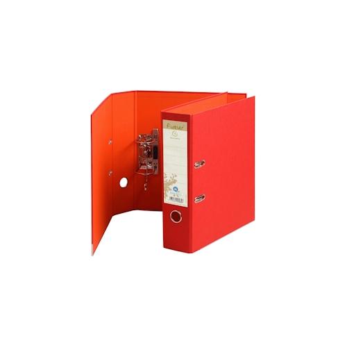 Exacompta 53985E 10x Ordner Prem-Touch aus Recycling- Karton, 2 Ringe, 80mm Rücken, 32x29cm für DIN A4 MAXI – Forever – Rot